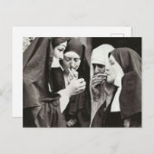 Nuns Smoking Briefkaart (Voorkant / Achterkant)