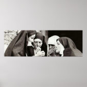 Nuns Vintage roken Foto Poster (Voorkant)
