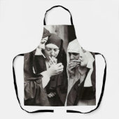 Nuns Vintage roken Foto Schort (Voorkant)