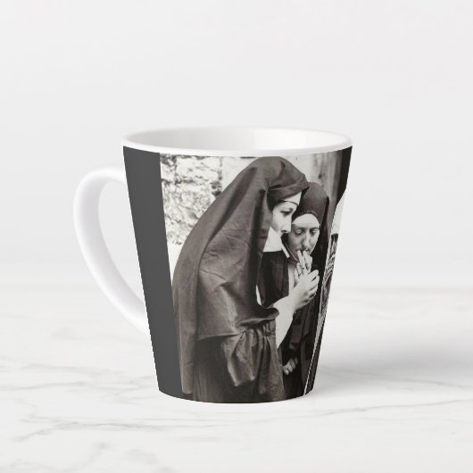 Nuns Vintage roken Fotografie Mok (Linkerhoek)