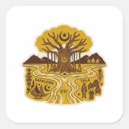 Nunusaku-mythologie Vierkante Sticker