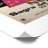 Nuoro Sardinia  Italiaans reisbureau Poster (Hoek)