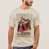 Nuoro Sardinia  Italiaans reisbureau T-shirt (Voorkant)