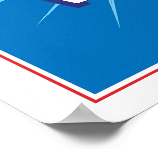 NuPower: STEMMING! Poster in blauw (Hoek)