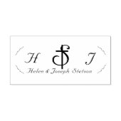 Nuptial Grace Catholic Monogram Zelfinktende Stempel (Design)