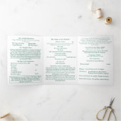 Nuptial Grace Catholic Wedding Drieluik Programma (Binnen)