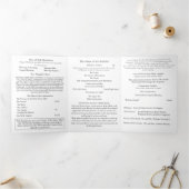 Nuptial Grace Catholic Wedding Drieluik Programma (Binnen)