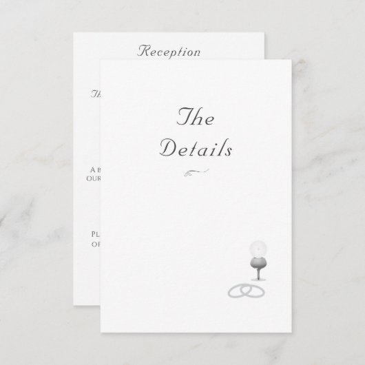 Nuptial Grace Catholic Wedding  Informatiekaartje (Voorkant / Achterkant)