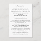 Nuptial Grace Catholic Wedding  Informatiekaartje (Achterkant)