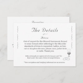 Nuptial Grace Catholic Wedding  Informatiekaartje