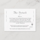 Nuptial Grace Catholic Wedding  Informatiekaartje (Voorkant)