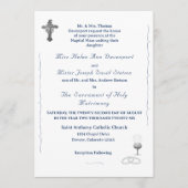 Nuptial Grace Catholic Wedding Invitation Kaart (Voorkant)