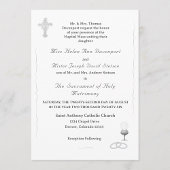 Nuptial Grace Catholic Wedding Invitation Kaart