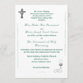 Nuptial Grace Catholic Wedding Invitation Kaart (Voorkant)