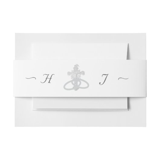 Nuptial Grace Catholic Wedding Uitnodigingen Wikkel (Voorkant Voorbeeld)