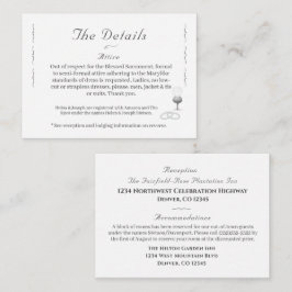 Nuptial Grace Katholieke Bruiloft Informatiekaartje