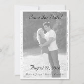 Nuptial Grace Wedding Flat Save The Date Card (Voorkant)