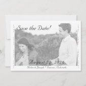 Nuptial Grace Wedding Flat Save The Date Card (Voorkant)