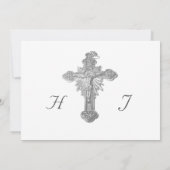 Nuptial Grace Wedding Flat Save The Date Card (Achterkant)