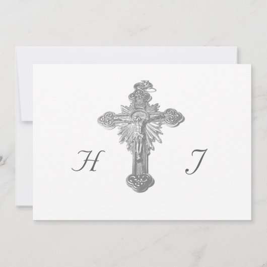 Nuptial Grace Wedding Flat Save The Date Card (Achterkant)