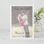 Nuptial Grace Wedding Flat Save The Date Card (Staand voorkant)