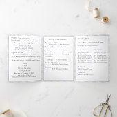 Nuptial Mass Foto Drievoudige Letter Vouw Programm Drieluik Programma