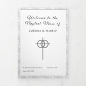 Nuptial Mass Foto Drievoudige Letter Vouw Programm Drieluik Programma (Cover)