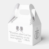 Nuptial Unity  bruiloft gunstbox Bedankdoosjes (Achterkant)