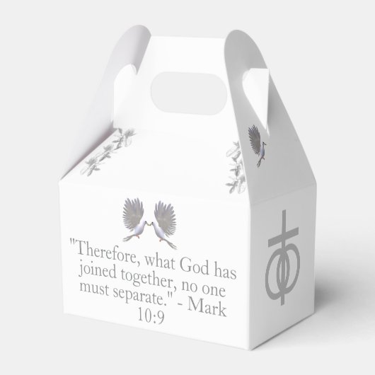 Nuptial Unity  bruiloft gunstbox Bedankdoosjes (Achterkant)