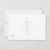 Nuptial Unity Katholieke Huwelijksreactiekaart RSVP Kaartje (Achterkant)