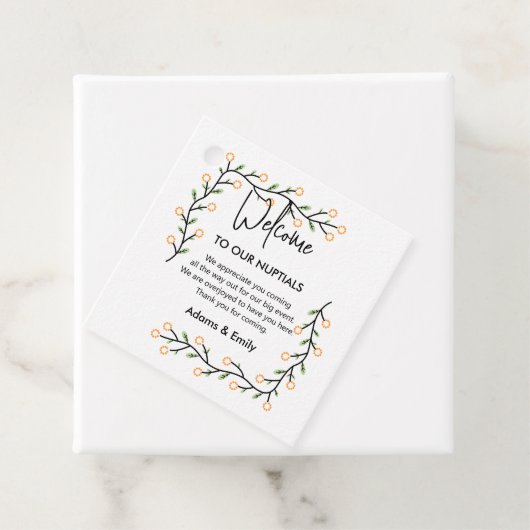 Nuptials Bedankt Bedankjes Labels (In situ)