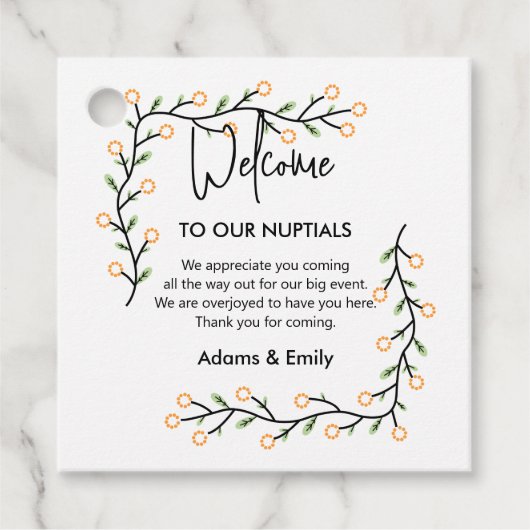 Nuptials Bedankt Bedankjes Labels (Voorkant)