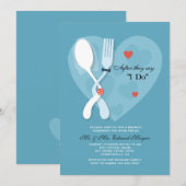 Nuptials Post Wedding Brunch Uitnodiging (Voorkant / Achterkant)