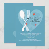 Nuptials Wedding Rehearsal Dinner Party Uitnodigin Kaart (Voorkant / Achterkant)