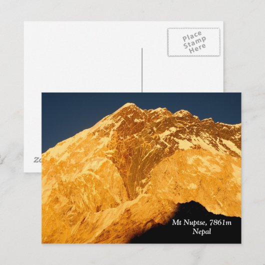 Nuptse Alpenglow Briefkaart (Voorkant / Achterkant)