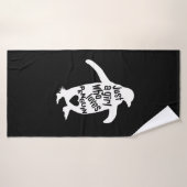 Nur ein Mädchen, dass Pinguine liebt Badhanddoek (Badhanddoek)