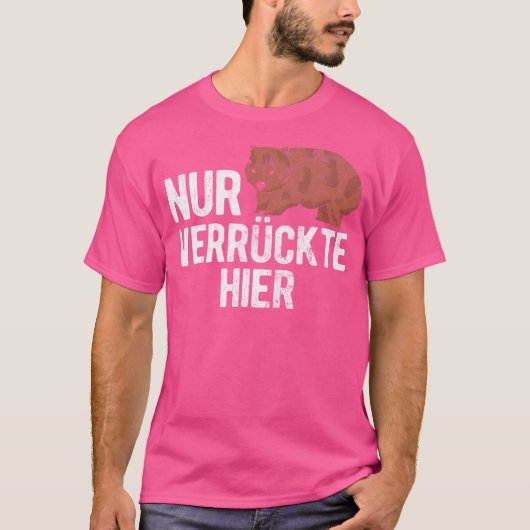 Nur Verckte Hier Australia Wombat T-shirt (Voorkant)