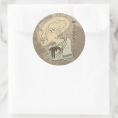 Nurarihyon -  Japanse Yokai Art Ronde Sticker (Tas)