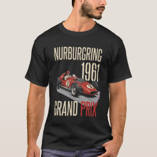 Nurburgring 1961 Vintage Grand Prix Racende Poster T-shirt