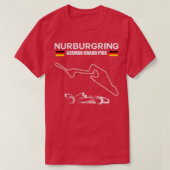 Nurburgring Circuit Formula Racing Car German Gran T-shirt (Design voorkant)