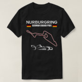 Nurburgring Circuit Formula Racing Duits Grand P T-shirt (Design voorkant)