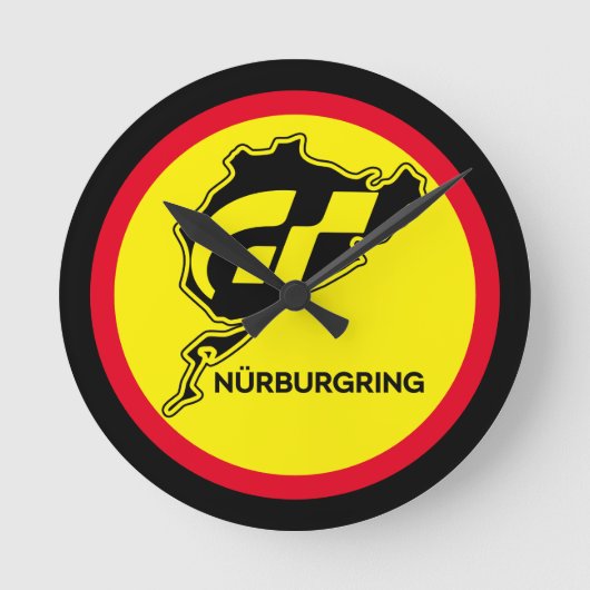Nurburgring Duitse vlag Duitsland Gran Turismo GT Ronde Klok (Voorkant)
