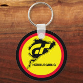 Nurburgring Duitse vlag Duitsland Gran Turismo GT Sleutelhanger (Voorkant)