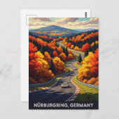 Nürburgring Duitsland Reizen Briefkaart (Voorkant / Achterkant)