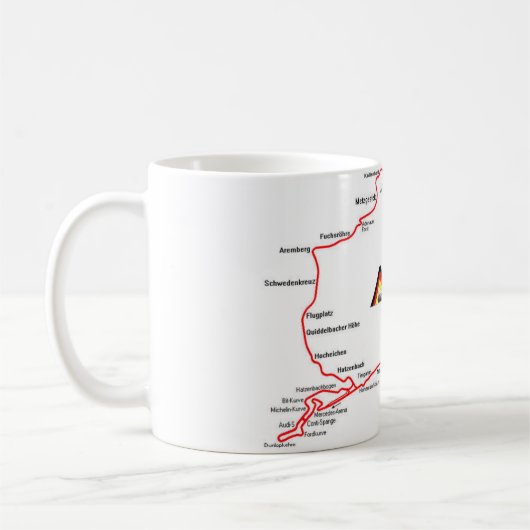NÜRBURGRING MAP - MUG KOFFIEMOK (Links)
