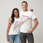 Nürburgring Nordschleife - Germany Track Map Photo T-shirt (Unisex)