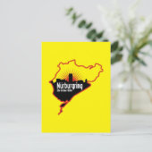 Nurburgring Nordschleife race track, Duitsland Briefkaart (Staand voorkant)