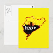 Nurburgring Nordschleife race track, Duitsland Briefkaart (Voorkant / Achterkant)