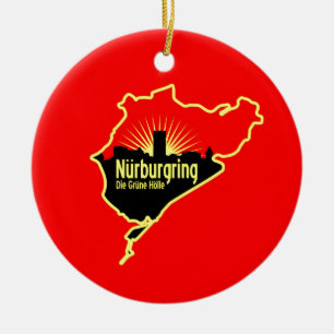 Nurburgring Nordschleife race track, Duitsland Keramisch Ornament