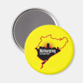 Nurburgring Nordschleife race track, Duitsland Magneet (Voorkant / Achterkant)